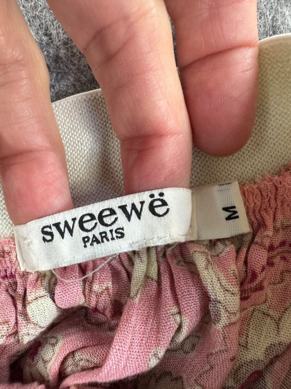 Sweewe Paris Maxi Skirt Boho Pink Floral Flowy Sz M - Picture 4 of 9